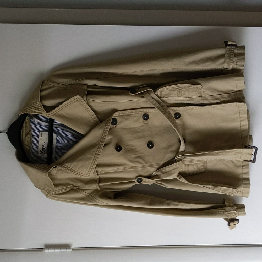 Versatile khaki coat jacket, Great condition, size large